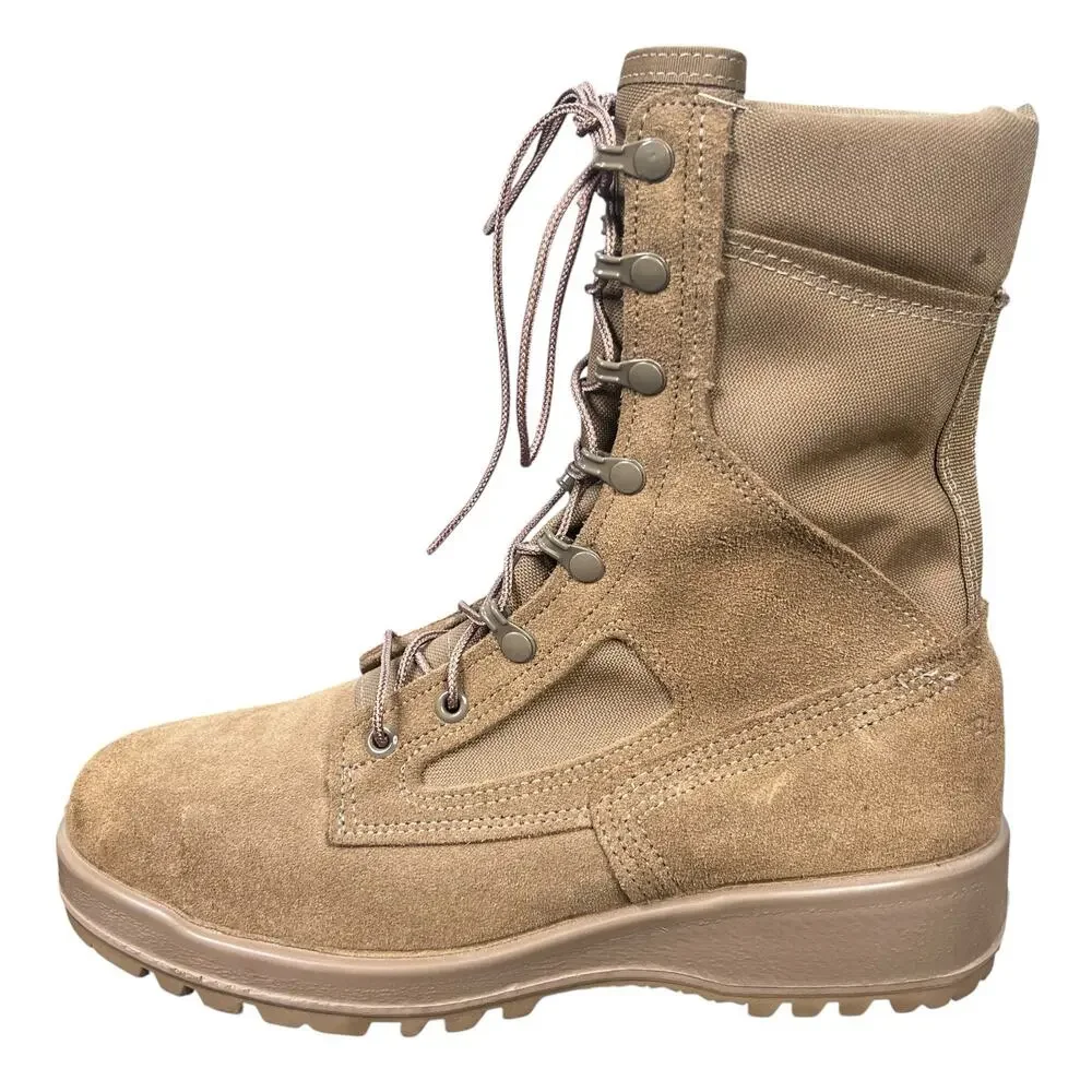 Belleville C300 ST Men’s Steel Toe Desert Tan Wide Combat Boots Size 9.5 W